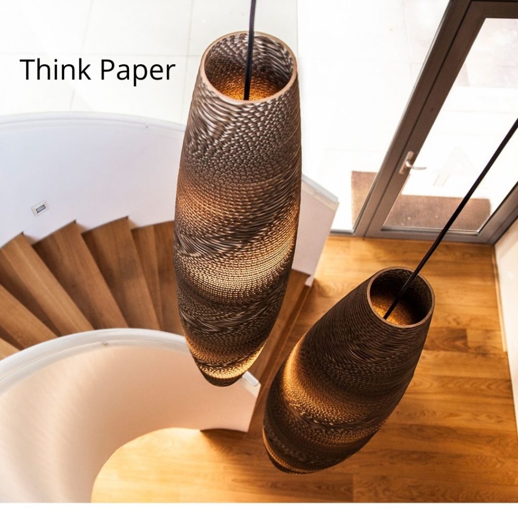 think paper collection suspension applique, lampes à poser