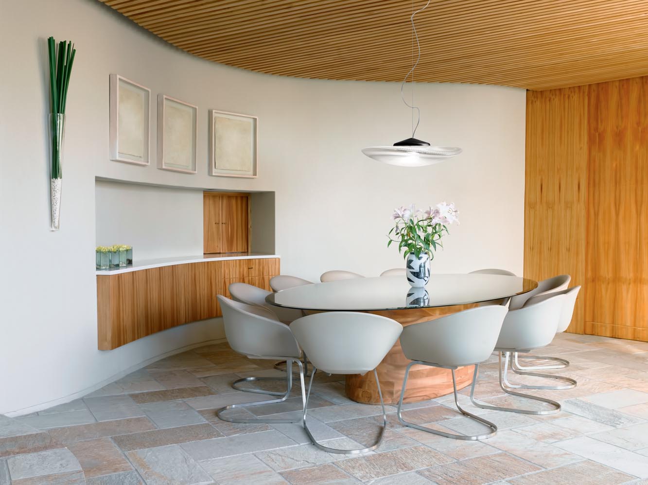 Dining room in modern home