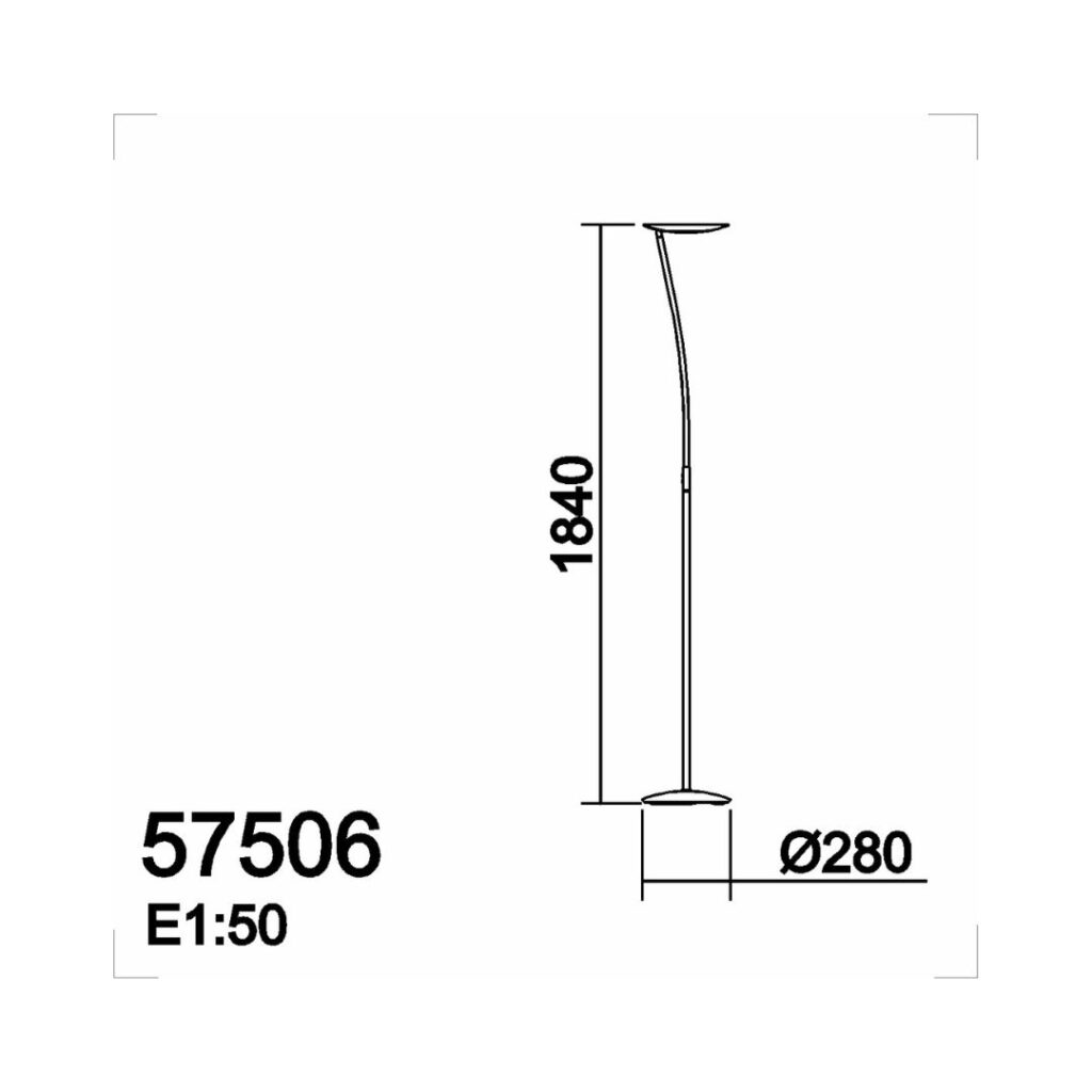 Dimensions Lampadaire ZENIT 57506