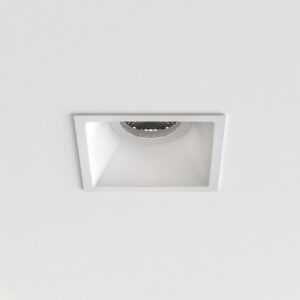 Minima Slimline Square Fixed Fire Rated IP65 Blanc Mat 1249038