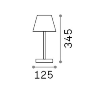 dimension lampe LOLITA