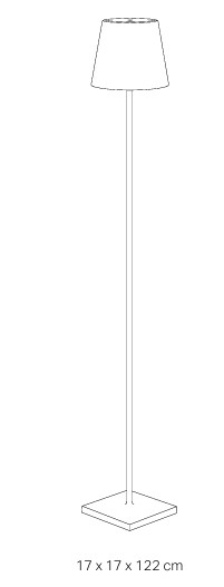 DIMENSION LAMPE POLDINA LAMPADAIRE