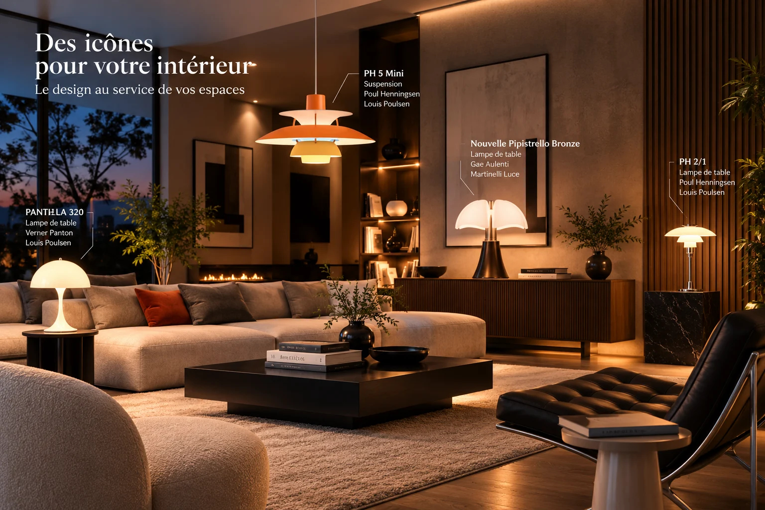 Le design au service de vos espaces luminaires iconiques